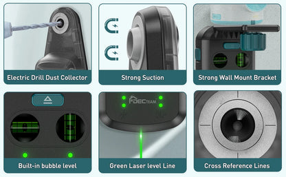 Green Laser Level Dust Collector with Vacuum Function - Smarsty
