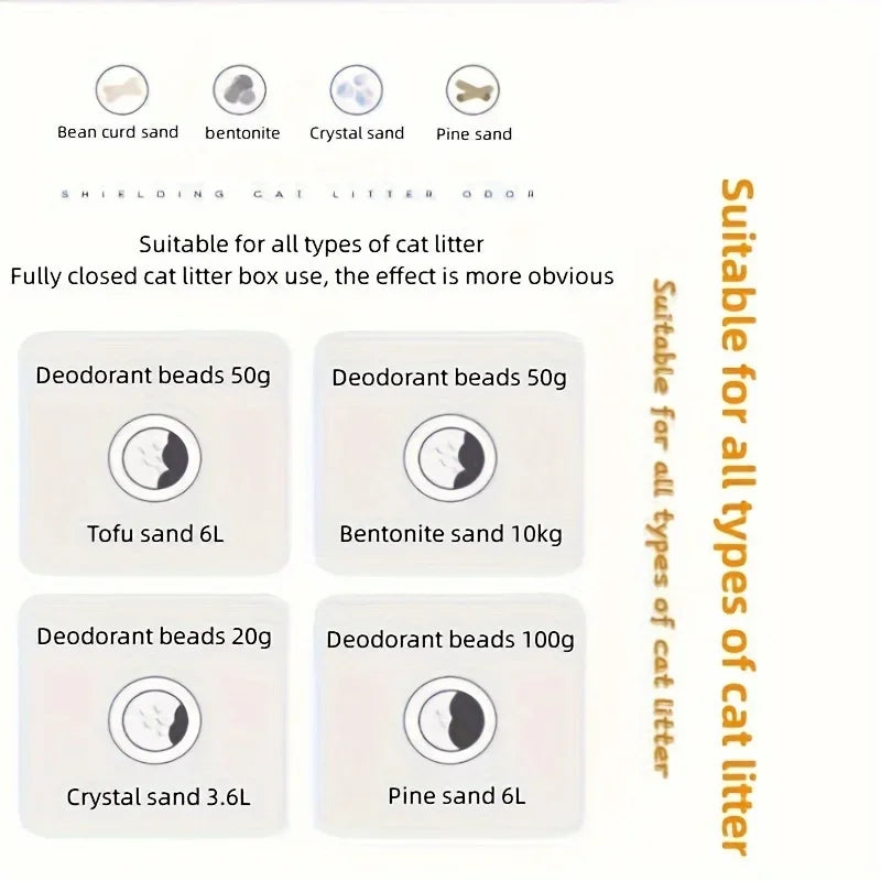 Aromatic Deodorant Beads for Cat Litter Box - Smarsty