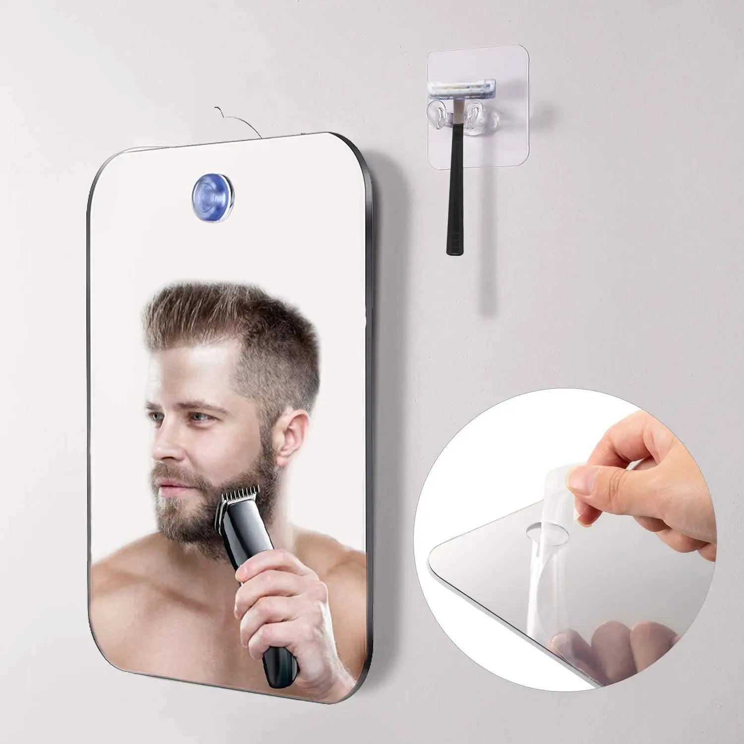 Portable Acrylic Makeup Mirror for Travel and Shower - Smarsty
