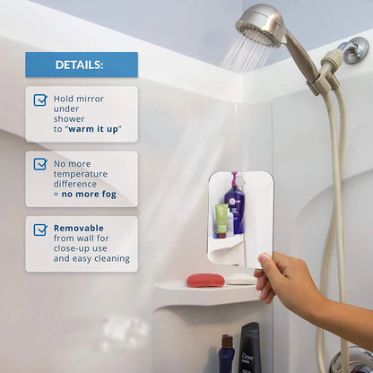 Portable Acrylic Makeup Mirror for Travel and Shower - Smarsty