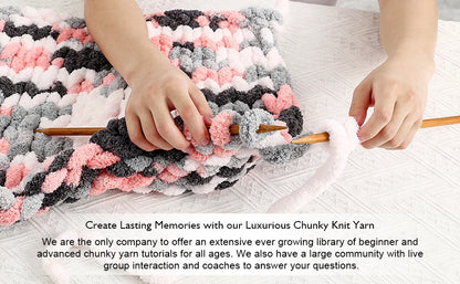 Chunky Multicolor Chenille Yarn for Warm Crochet Projects - Smarsty