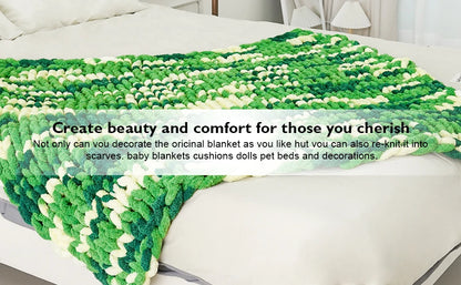 Chunky Multicolor Chenille Yarn for Warm Crochet Projects - Smarsty