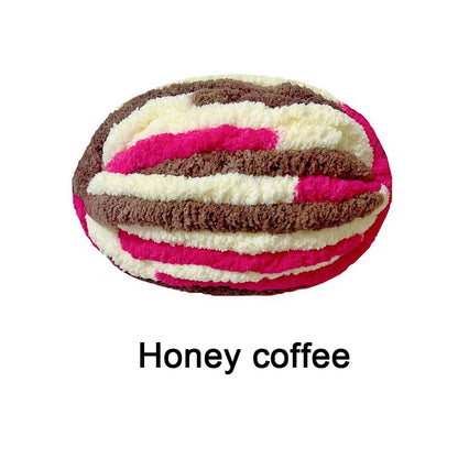 Chunky Multicolor Chenille Yarn for Warm Crochet Projects - Smarsty