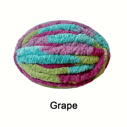 Chunky Multicolor Chenille Yarn for Warm Crochet Projects - Smarsty