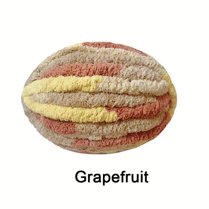 Chunky Multicolor Chenille Yarn for Warm Crochet Projects - Smarsty