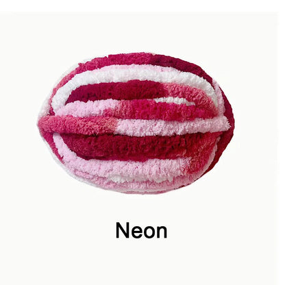 Chunky Multicolor Chenille Yarn for Warm Crochet Projects - Smarsty