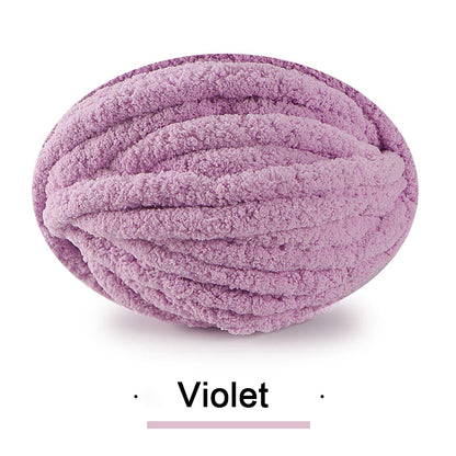 Chunky Multicolor Chenille Yarn for Warm Crochet Projects - Smarsty