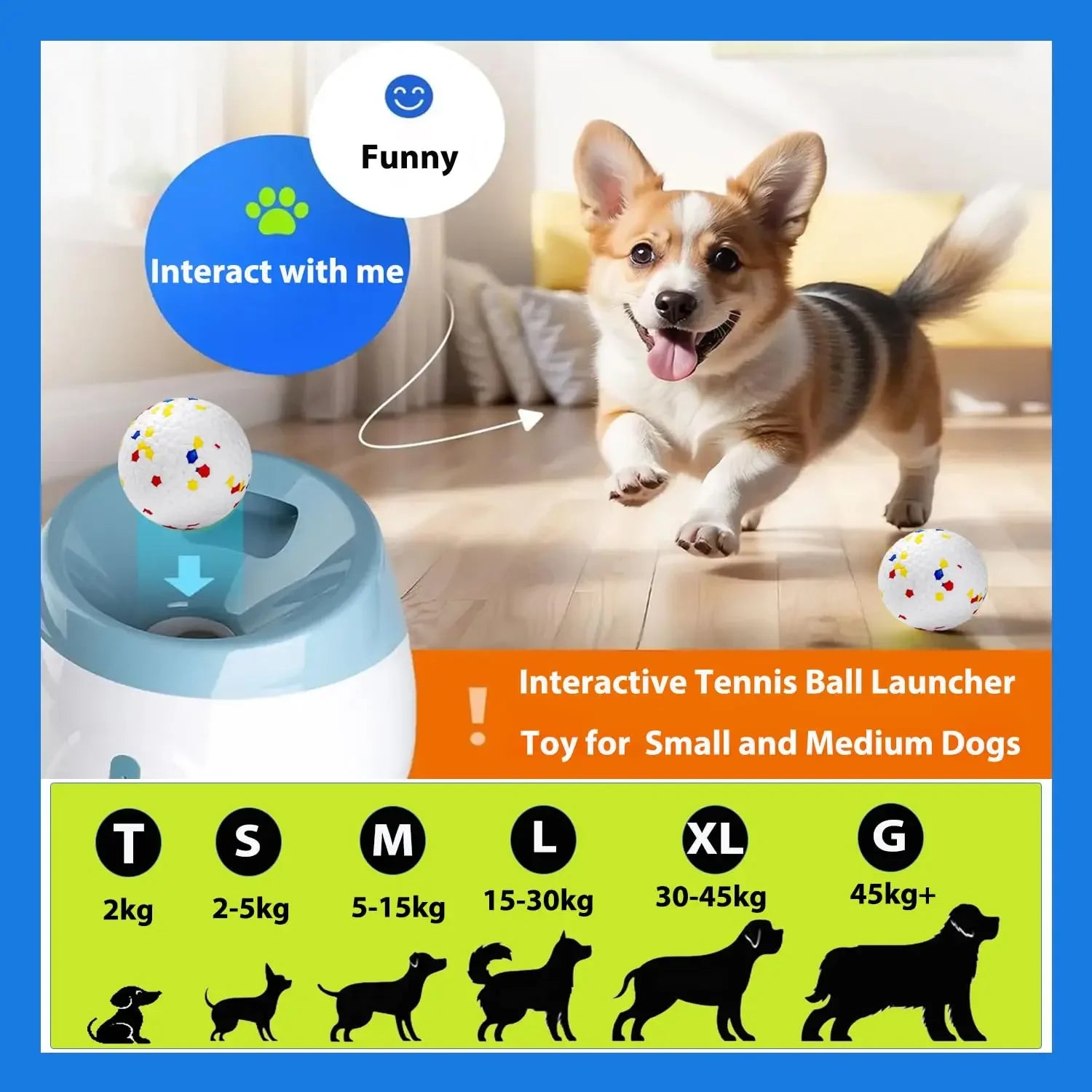 Automatic Dog Tennis Ball Launcher for Interactive Fun - Smarsty