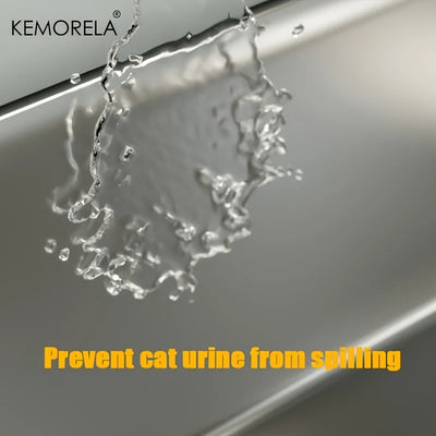 Large Stainless Steel Litter Box With Lid Odor Control - Smarsty