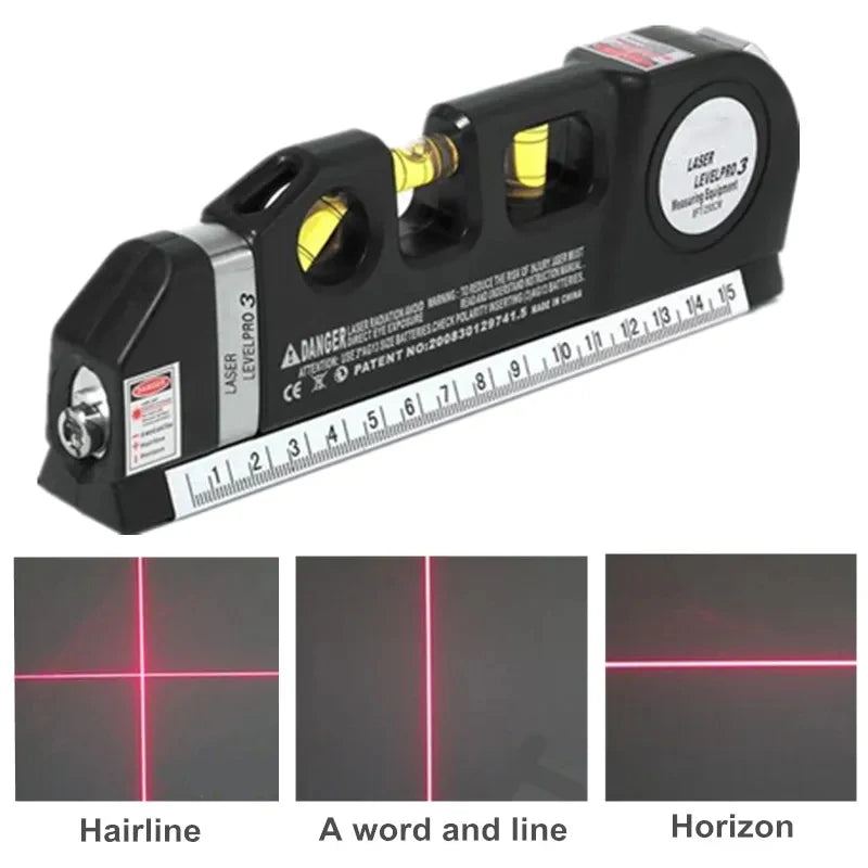 Laser Level 8FT Accurate Horizontal Vertical Measure - Smarsty