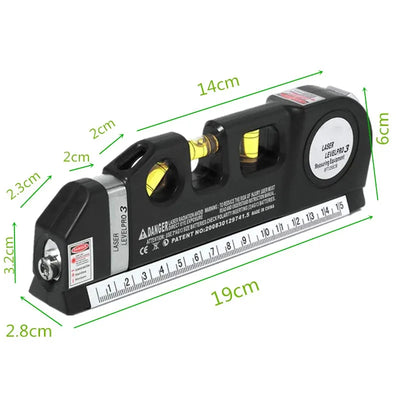 Laser Level 8FT Accurate Horizontal Vertical Measure - Smarsty