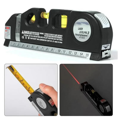 Laser Level 8FT Accurate Horizontal Vertical Measure - Smarsty
