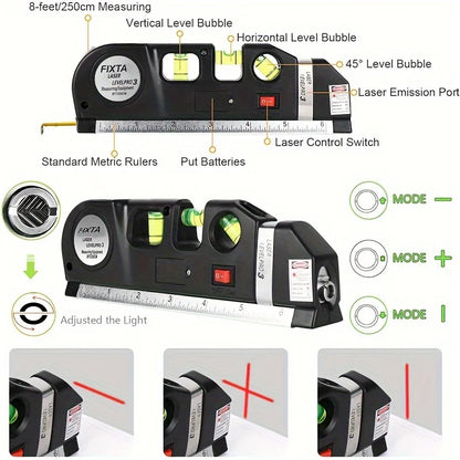 Multipurpose Laser Level Tool with Cross Line Function - Smarsty