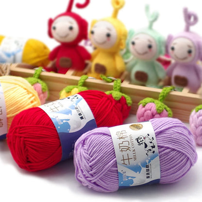Milk Cotton Yarn Set for Soft Warm Baby Sweaters - Smarsty