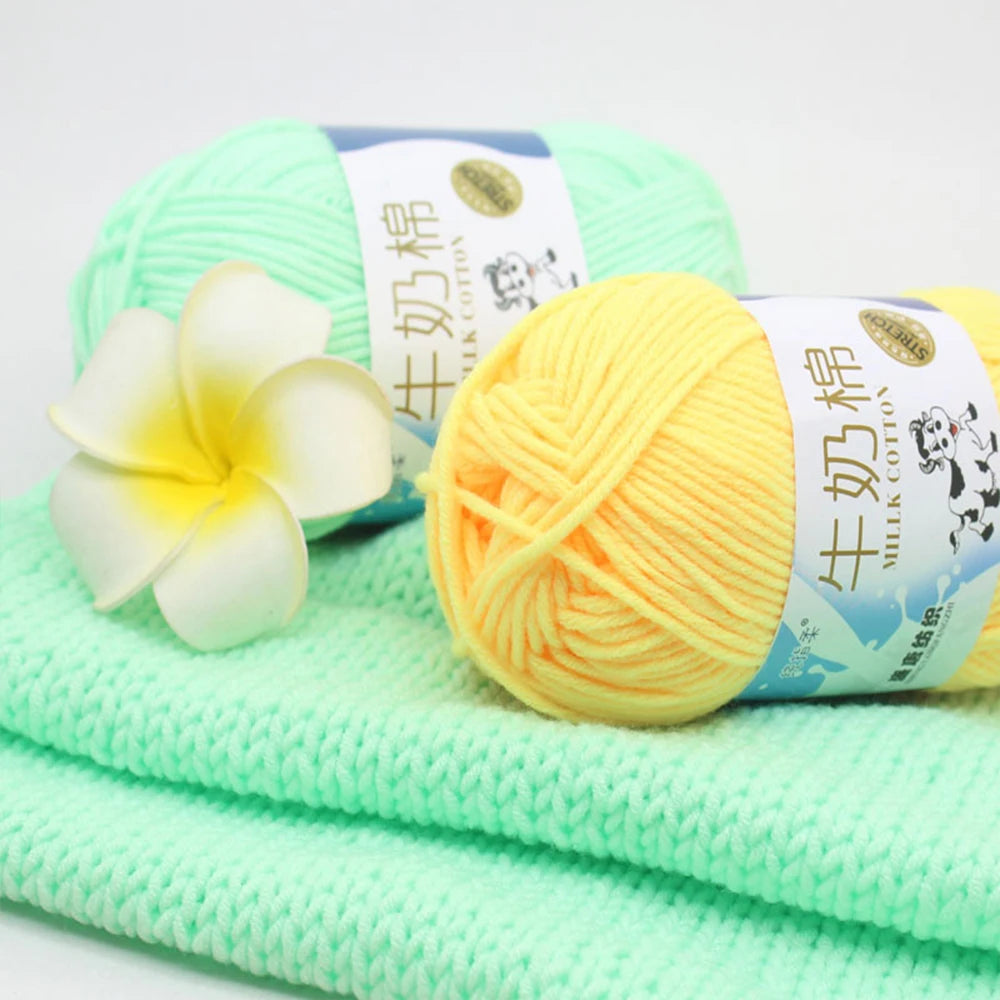 Milk Cotton Yarn Set for Soft Warm Baby Sweaters - Smarsty
