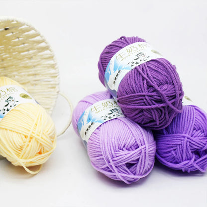 Milk Cotton Yarn Set for Soft Warm Baby Sweaters - Smarsty