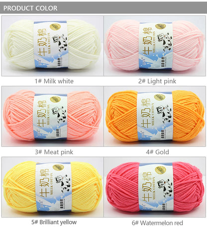 Milk Cotton Yarn Set for Soft Warm Baby Sweaters - Smarsty