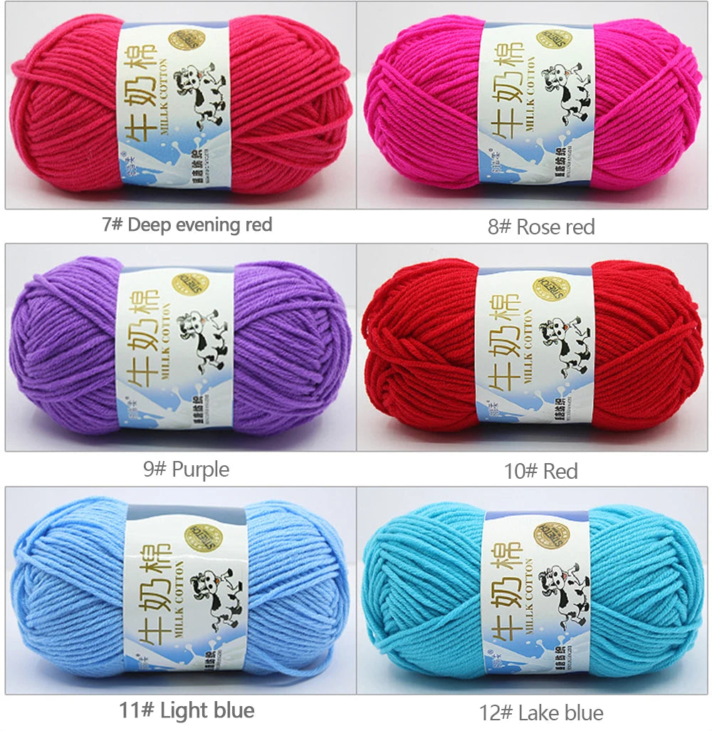 Milk Cotton Yarn Set for Soft Warm Baby Sweaters - Smarsty