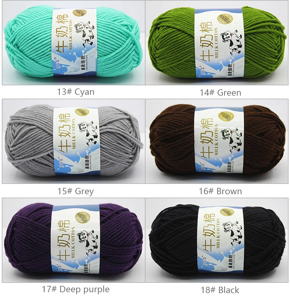 Milk Cotton Yarn Set for Soft Warm Baby Sweaters - Smarsty