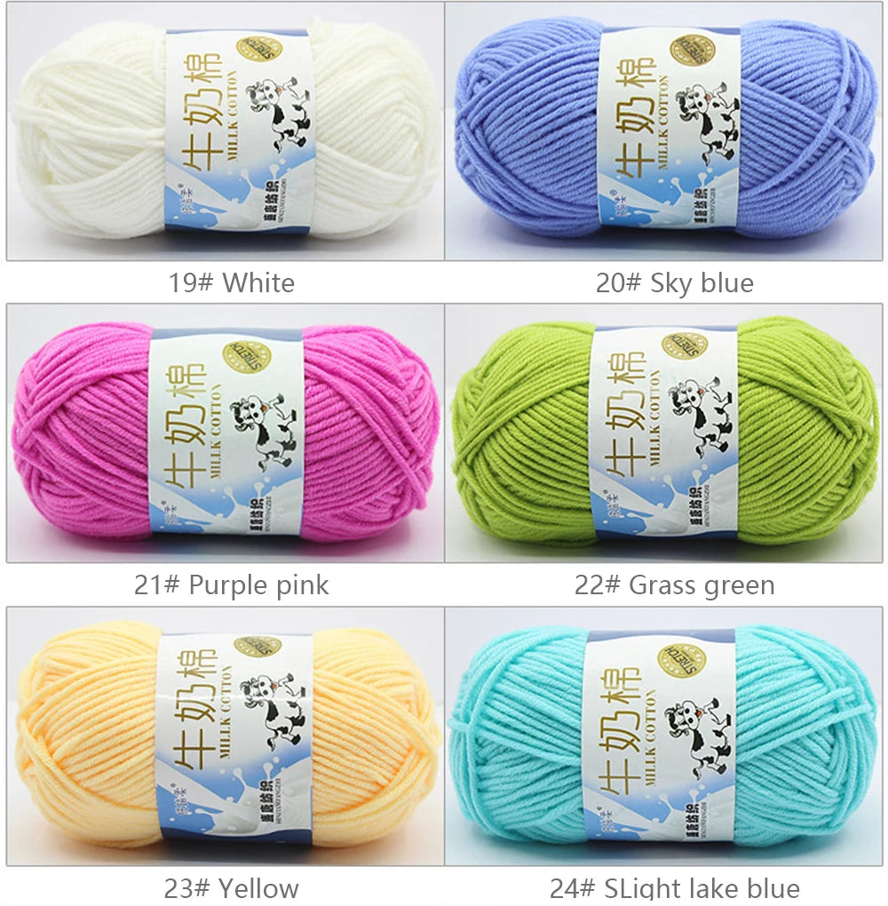 Milk Cotton Yarn Set for Soft Warm Baby Sweaters - Smarsty