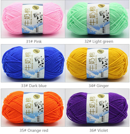 Milk Cotton Yarn Set for Soft Warm Baby Sweaters - Smarsty