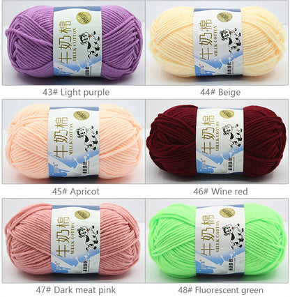 Milk Cotton Yarn Set for Soft Warm Baby Sweaters - Smarsty