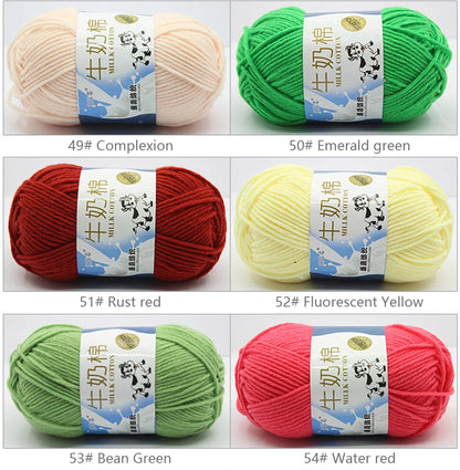 Milk Cotton Yarn Set for Soft Warm Baby Sweaters - Smarsty