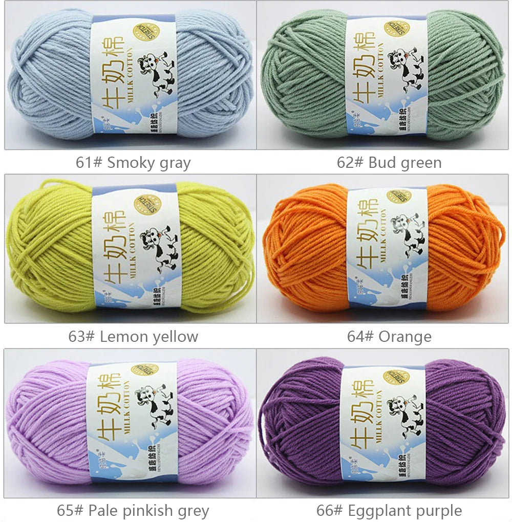 Milk Cotton Yarn Set for Soft Warm Baby Sweaters - Smarsty