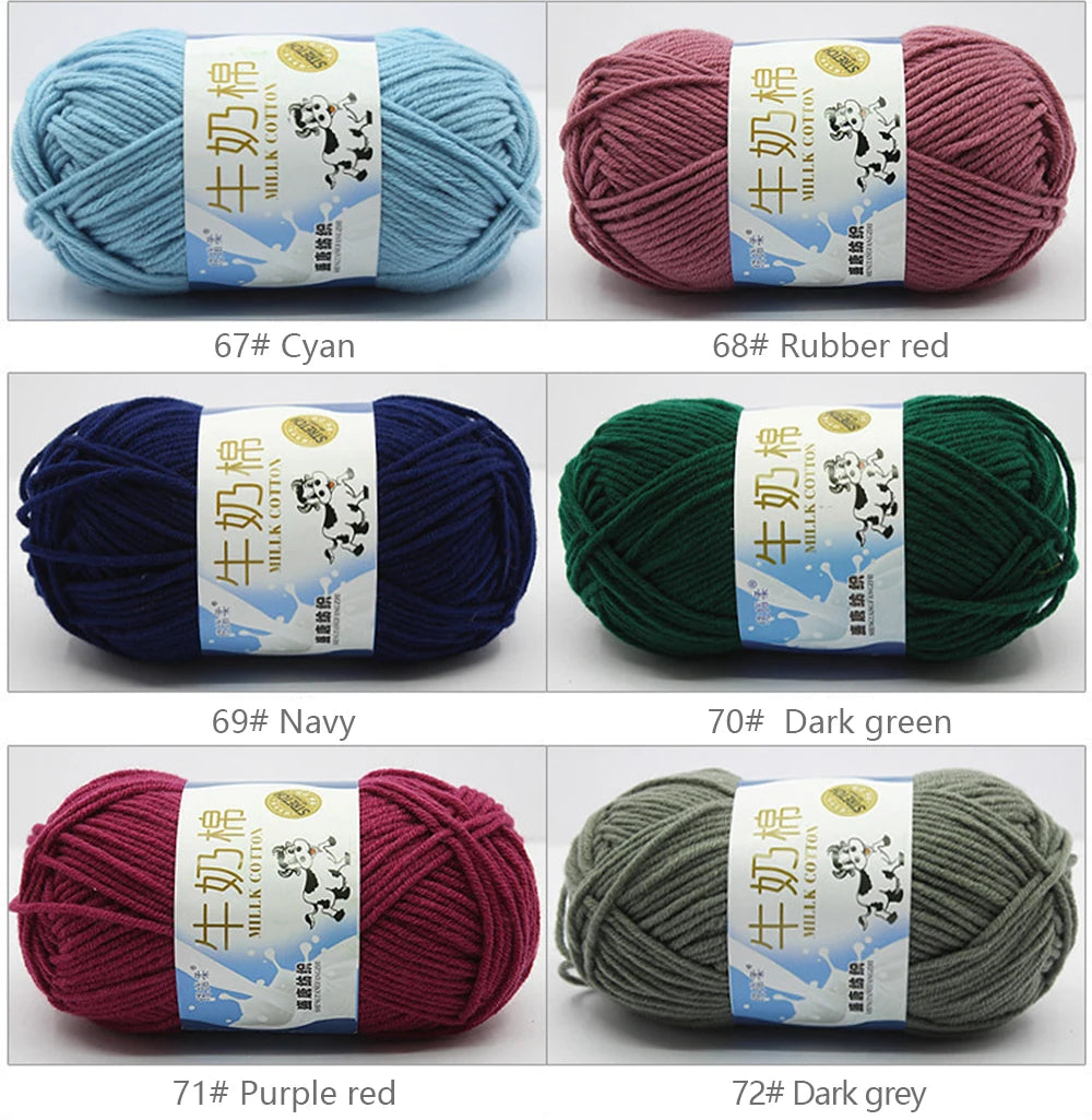 Milk Cotton Yarn Set for Soft Warm Baby Sweaters - Smarsty