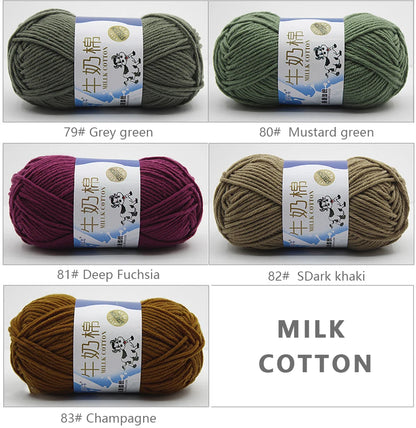 Milk Cotton Yarn Set for Soft Warm Baby Sweaters - Smarsty