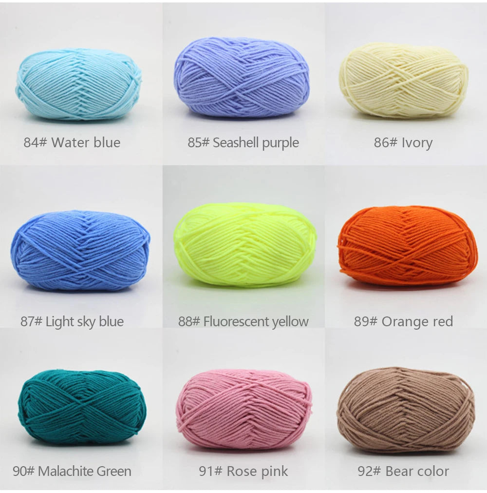 Milk Cotton Yarn Set for Soft Warm Baby Sweaters - Smarsty