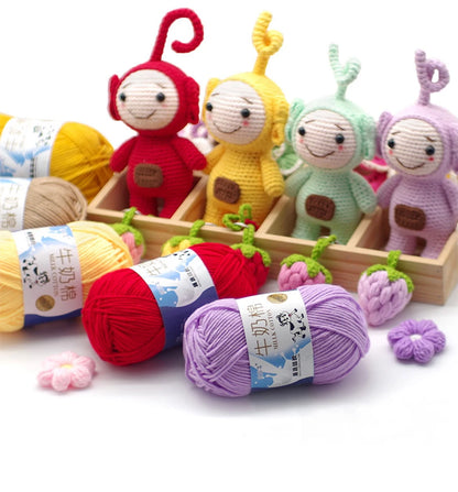 Milk Cotton Yarn Set for Soft Warm Baby Sweaters - Smarsty
