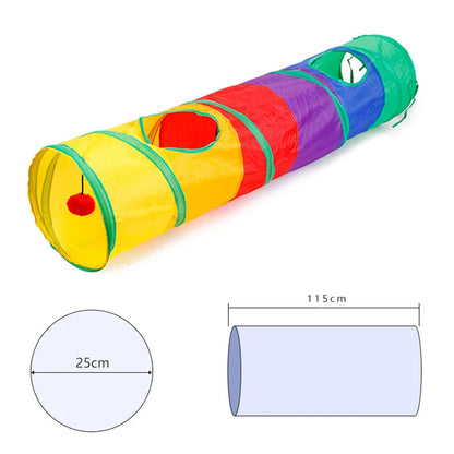 Collapsible Cat Tunnel Play Toy for Indoor Fun - Smarsty