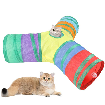 Collapsible Cat Tunnel Play Toy for Indoor Fun - Smarsty
