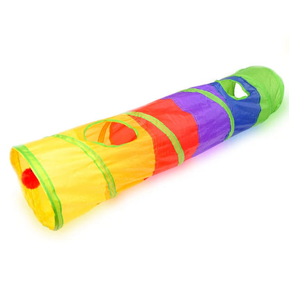 Collapsible Cat Tunnel Play Toy for Indoor Fun - Smarsty