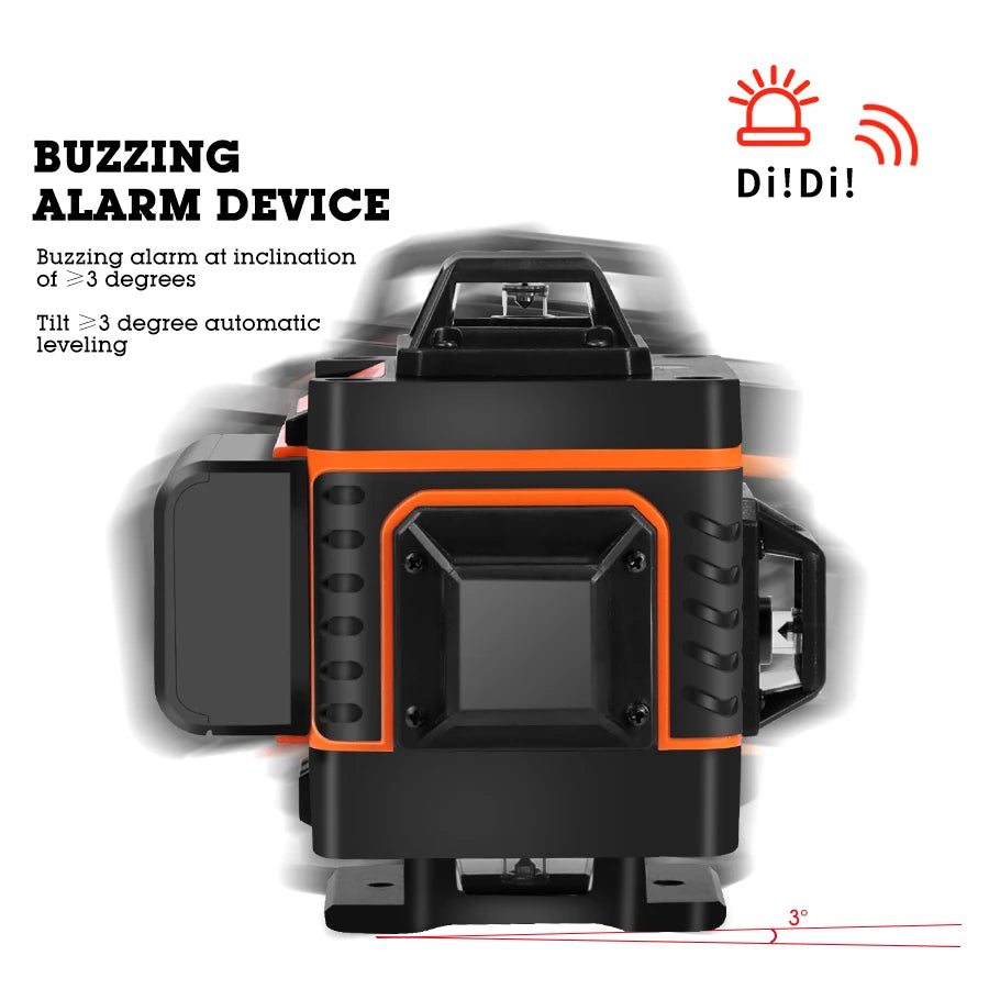 HILDA Green Laser Level with 16 Lines for Precision Measurement - Smarsty
