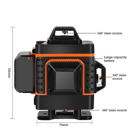 HILDA Green Laser Level with 16 Lines for Precision Measurement - Smarsty