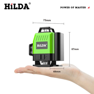 HILDA Green Laser Level 360 Self-Leveling Precision Tool - Smarsty