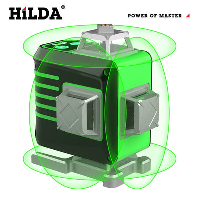 HILDA Green Laser Level 360 Self-Leveling Precision Tool - Smarsty