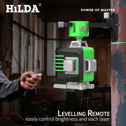 HILDA Green Laser Level 360 Self-Leveling Precision Tool - Smarsty