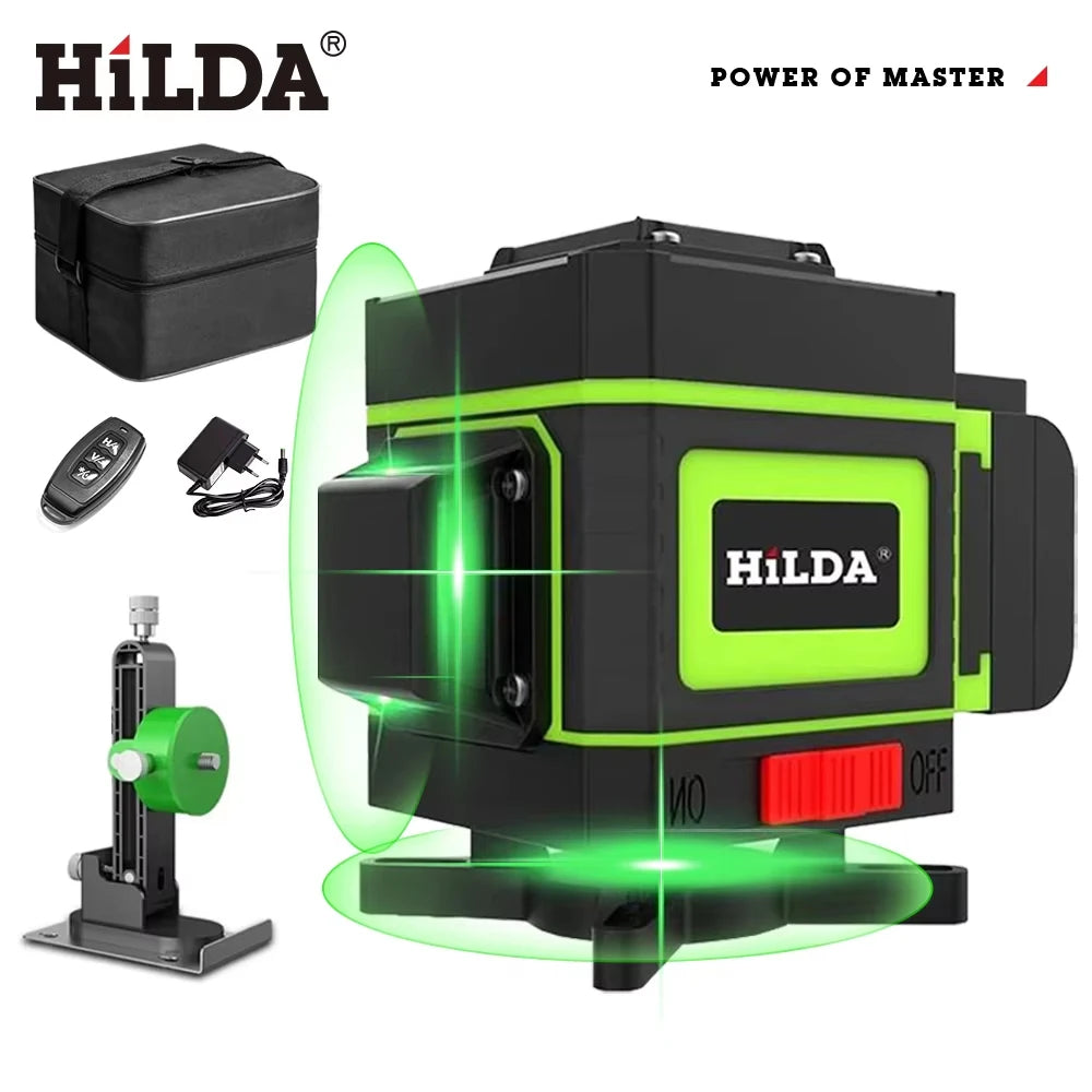 HILDA Green Laser Level 360 Self-Leveling Precision Tool - Smarsty