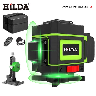 HILDA Green Laser Level 360 Self-Leveling Precision Tool - Smarsty