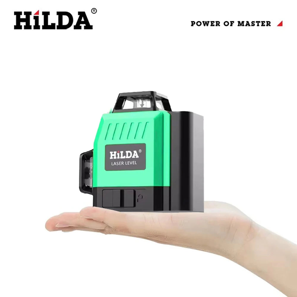 HILDA Mini 12 Line Laser Level With Powerful Green Beam - Smarsty