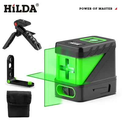 HILDA Self Levelling Green Laser Level with Cross Line Precision - Smarsty