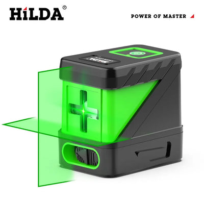 HILDA Self Levelling Green Laser Level with Cross Line Precision - Smarsty
