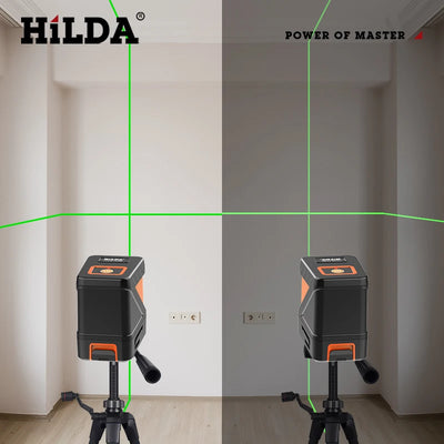 HILDA Self Levelling Green Laser Level with Cross Line Precision - Smarsty