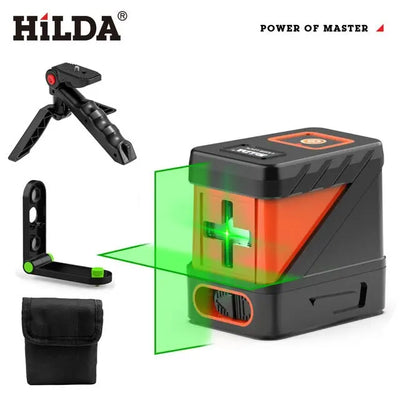 HILDA Self Levelling Green Laser Level with Cross Line Precision - Smarsty