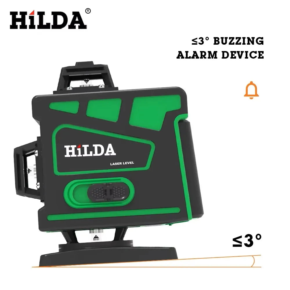 HILDA 16 Lines Green Beam Laser Level with High Precision - Smarsty