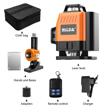 HILDA Green Line Laser Level with Self-Leveling Precision - Smarsty