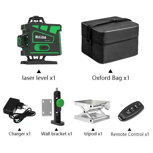 HILDA Green Line Laser Level with Self-Leveling Precision - Smarsty